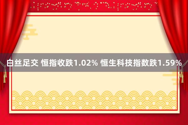 白丝足交 恒指收跌1.02% 恒生科技指数跌1.59%